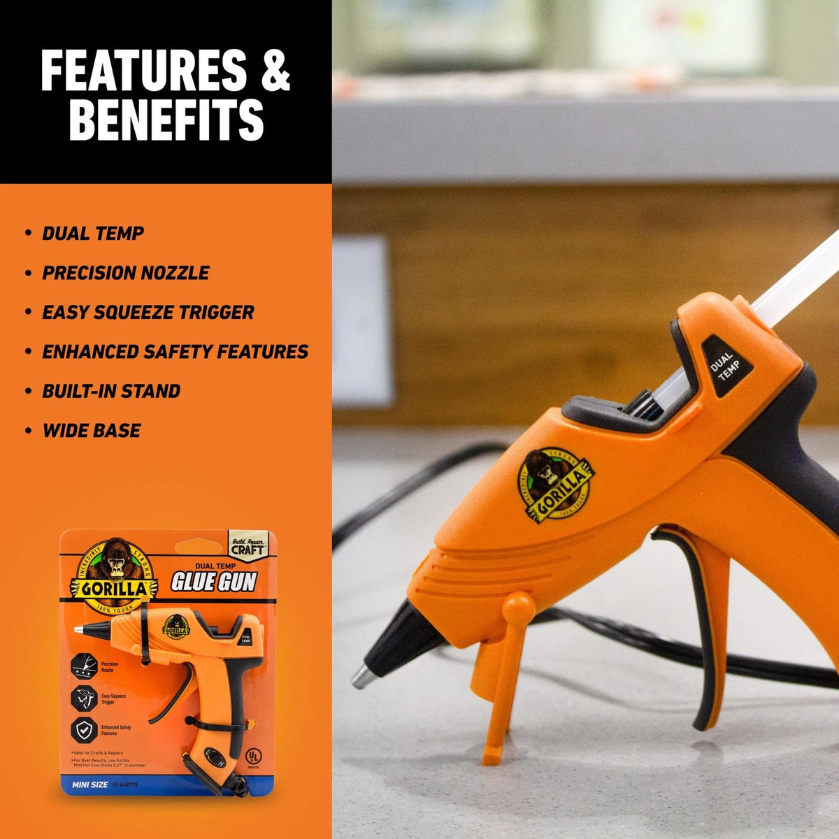 Hot Glue Gun for Mini Size (Dual Temp)