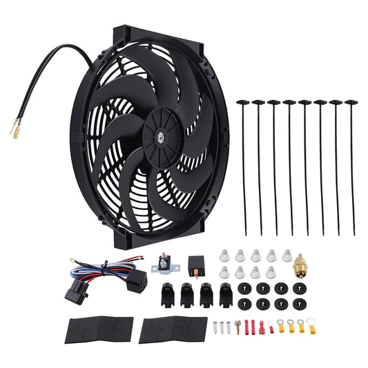 14IN Electric Radiator Cooling Fan Assembly for Universal Vehicles (TWBE52)