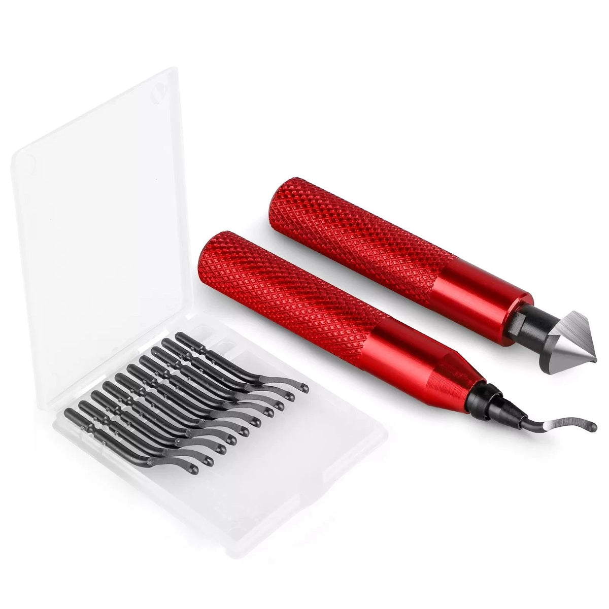Deburring Tool Countersink Hand Reamer with 10 Extra Blades for Metal Work