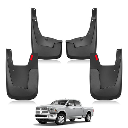 Mud Guards Set of 4 for RAM 1500 (2019–2024) - Black Splash Flaps