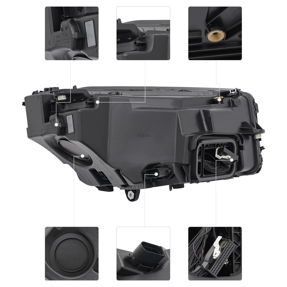 Headlight Front Left for Mercedes GLC Class (2020–2022) 2539069103, LED