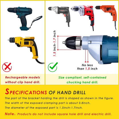 Square Hole Drill Bit Adapter for Easy Installation and Disassembly
