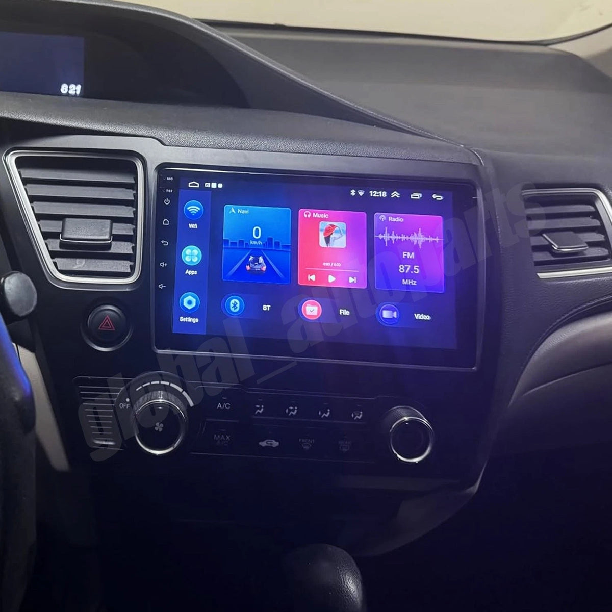 Apple Carplay Android Auto Car Stereo for Honda Civic (2013–2017)