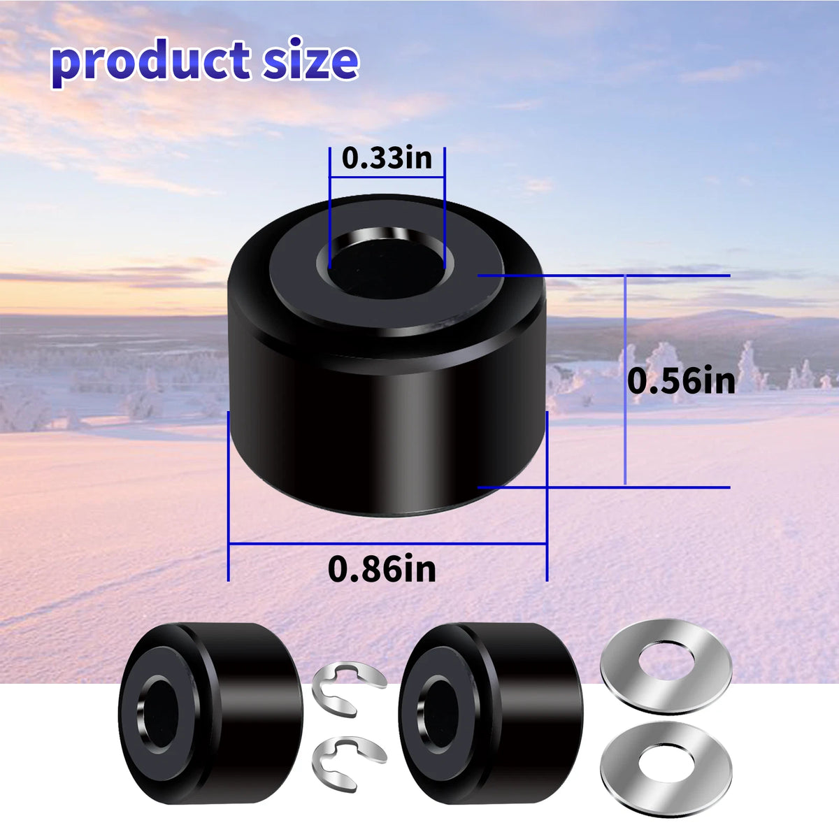 Secondary Clutch Torque Rollers for Ski-Doo (417127016, 420629211)