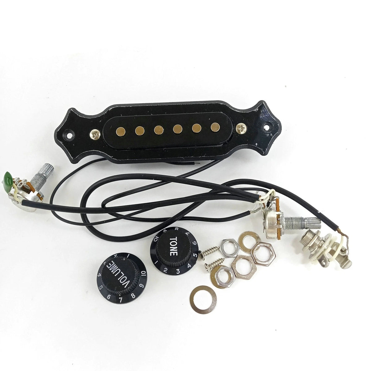 6-Pole Single Coil Pickup Harness for 6-String Cigar Box Guitar