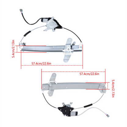 Electric Window Actuator Assembly for Lincoln Town Car (1998–2011) BCK10703K, 741-686, 741-687