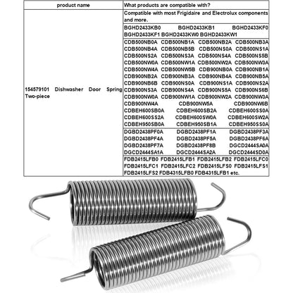 Door Spring for Frigidaire Electrolux Dishwasher (154579101)