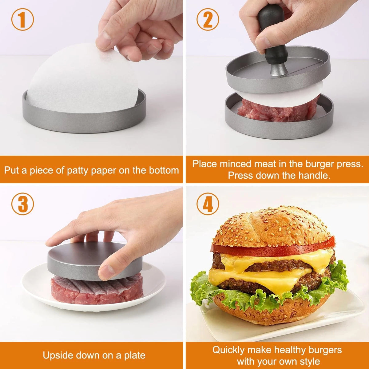 2X Non-Stick Patty Papers for Hamburger Maker