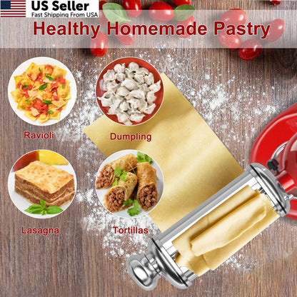 Pasta Roller for Kitchenaid Stand Mixer (1-Piece Set)
