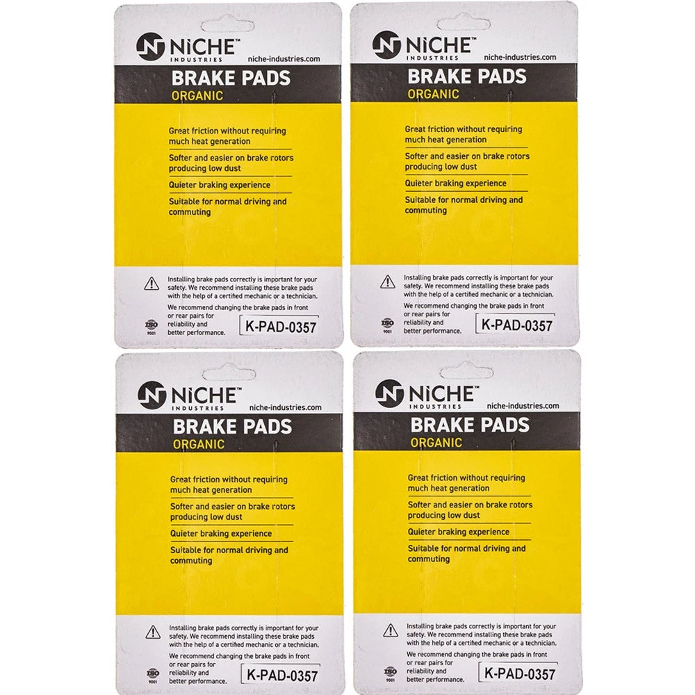Brake Pad Set for Suzuki Burgman AN400S (59301-14810, 59301-14820) 4 Pack