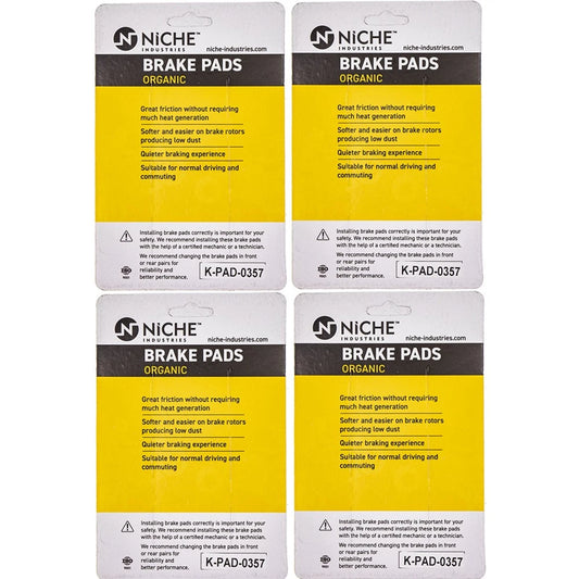 Brake Pad Set for Suzuki Burgman AN400S (59301-14810, 59301-14820) 4 Pack