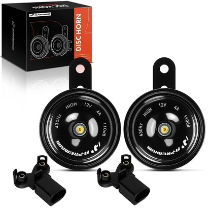2X Disc Horn for VW Golf Tiguan Audi A4 A5 A6 A8 Q5 Q7 (2000–2023)
