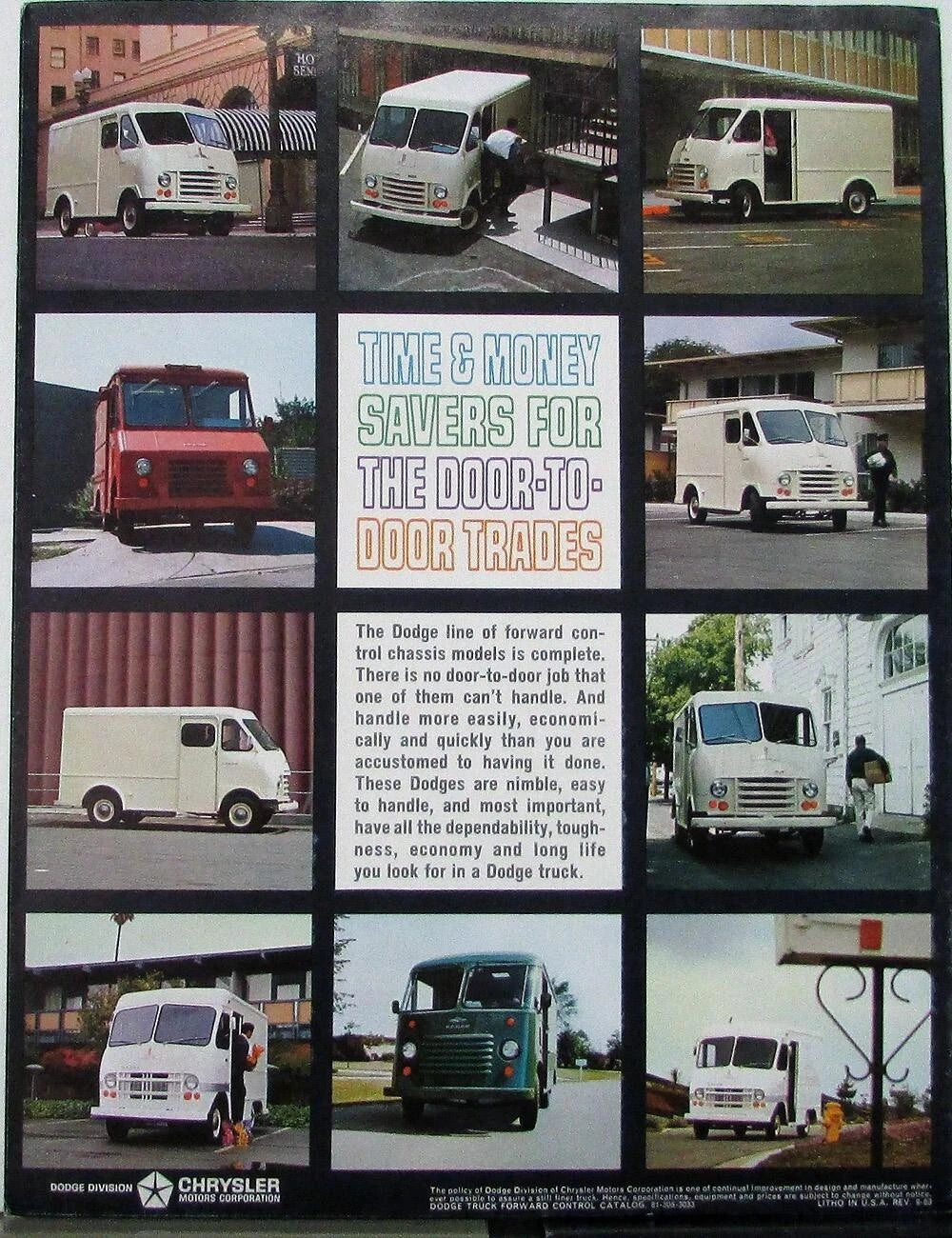 Sales Folder for 1963 Dodge Fwd Control Truck P100 200 300 400