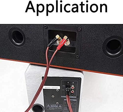 Banana Plug to RCA Speaker Cable for Speaker Wire (3.28 ft)