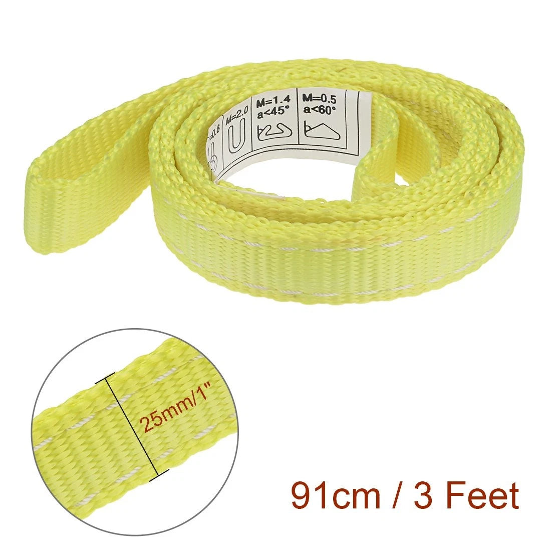 3X Lifting Straps for Universal Use (3 Ft, 2200 lbs)