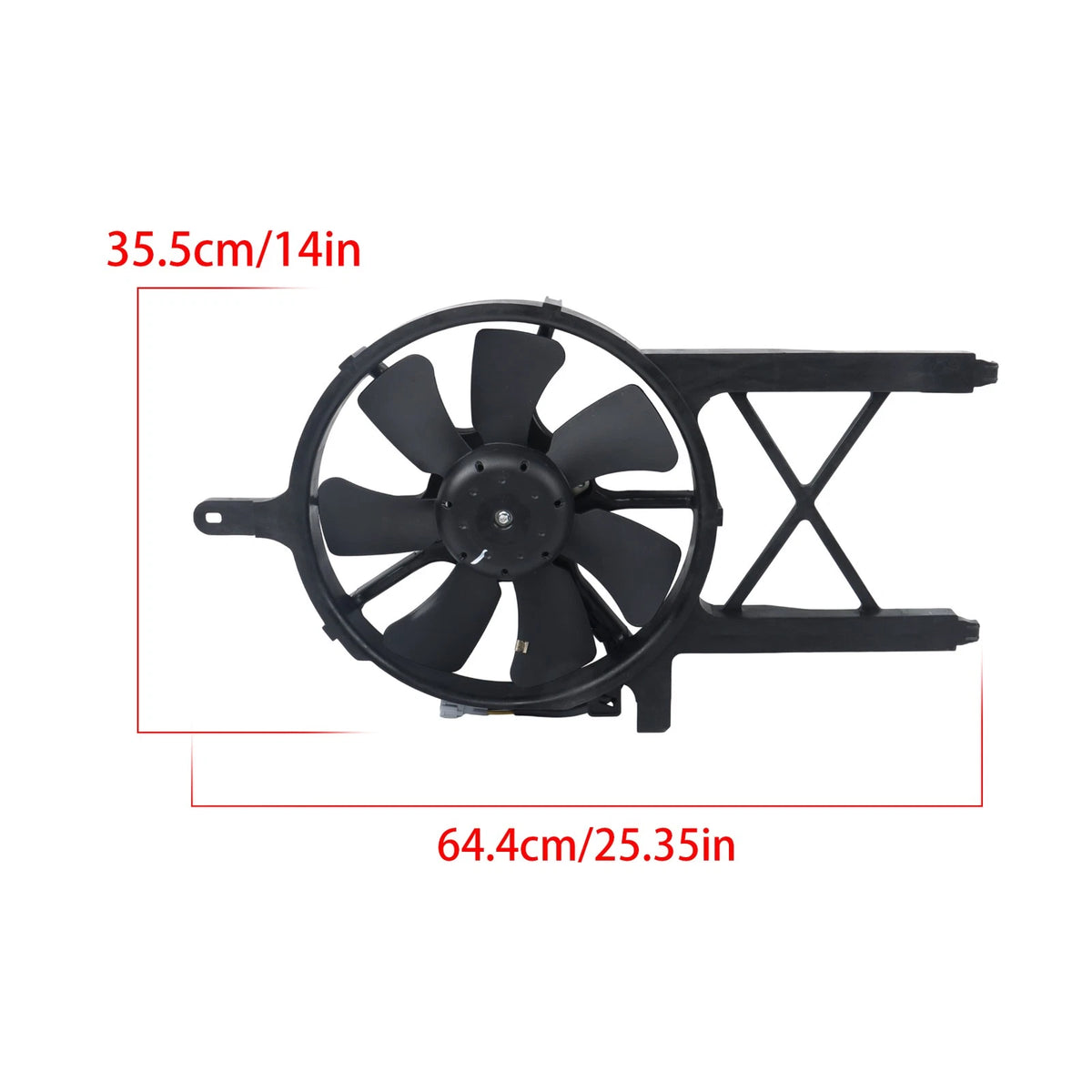 Radiator Condenser Cooling Fan for Nissan Frontier/Pathfinder (2005–2007) BCK97955K, 92120EA200, 92120ZL00A, 620451