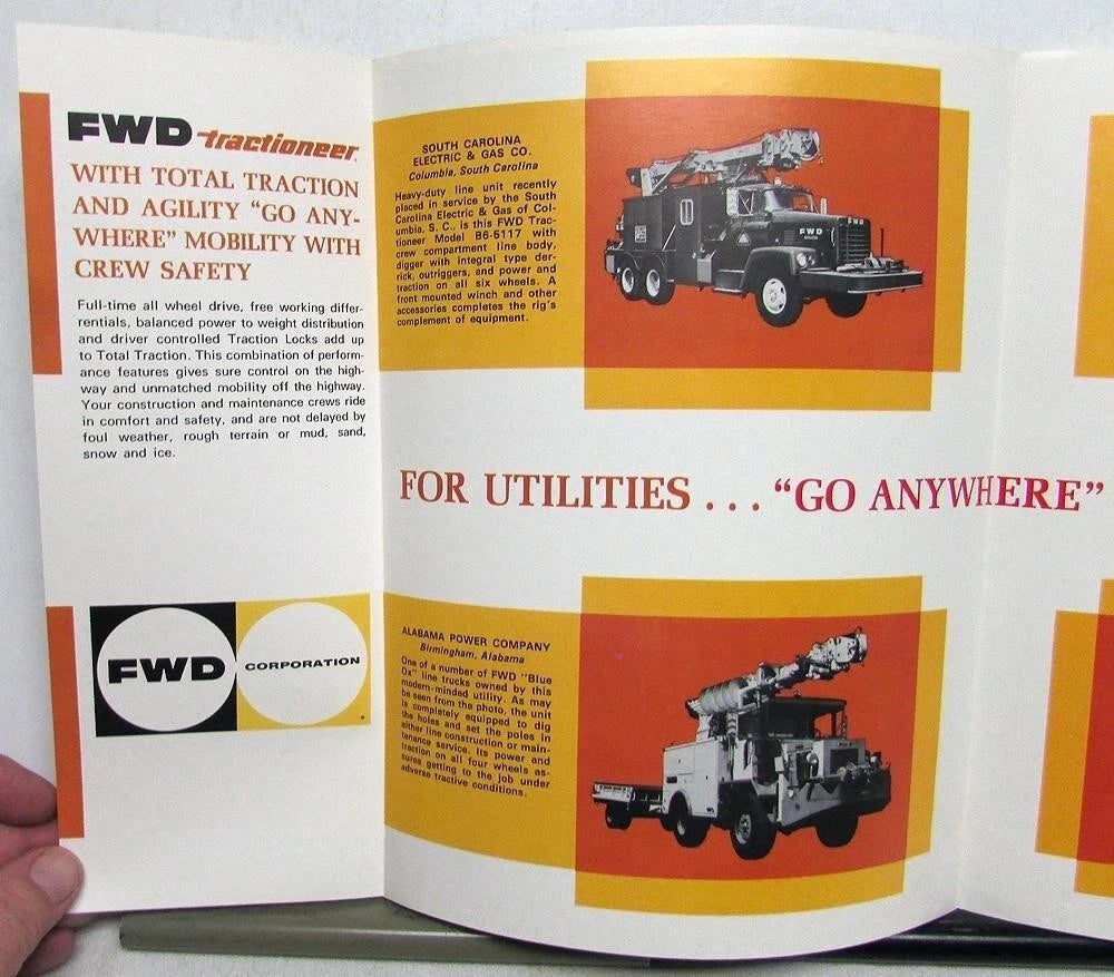Tractioneer Utility Truck Brochure for FWD (1960–1969)