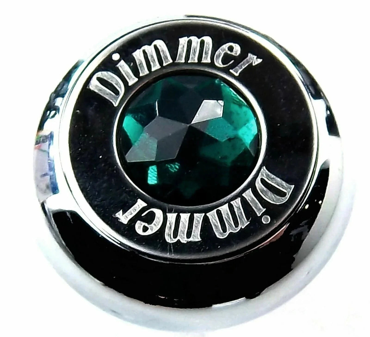Deluxe Dimmer Control Knob Green Jewel for SS Block Letter 1/4" Shaft (95663)