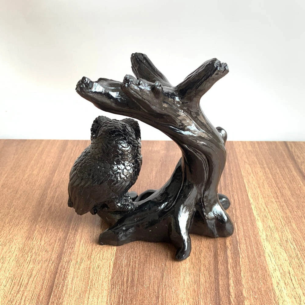 Resin Sphere Holder Stand for USA Owl Crystal Ball Decoration