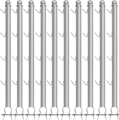 10-Pack Barbed Wire Arm Extensions for Chain Link (25") Galvanized Steel