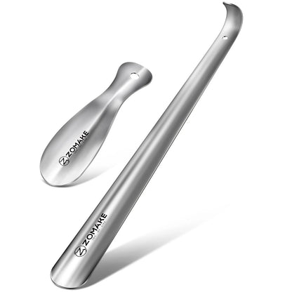 Set of 2 Metal Shoe Horns for (16.5 Inch & 7.5 Inch)