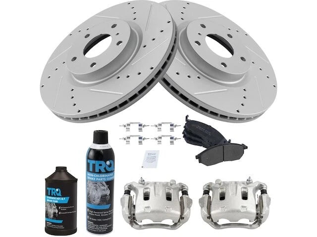 Set of 4 Brake Pads Rotors Calipers for Infiniti M45 (2006–2010) 14372QVPG
