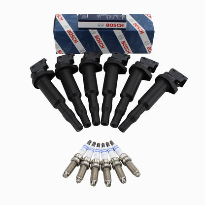 Ignition Coils and Spark Plugs Kit for E82 BMW 335i (Bosch)
