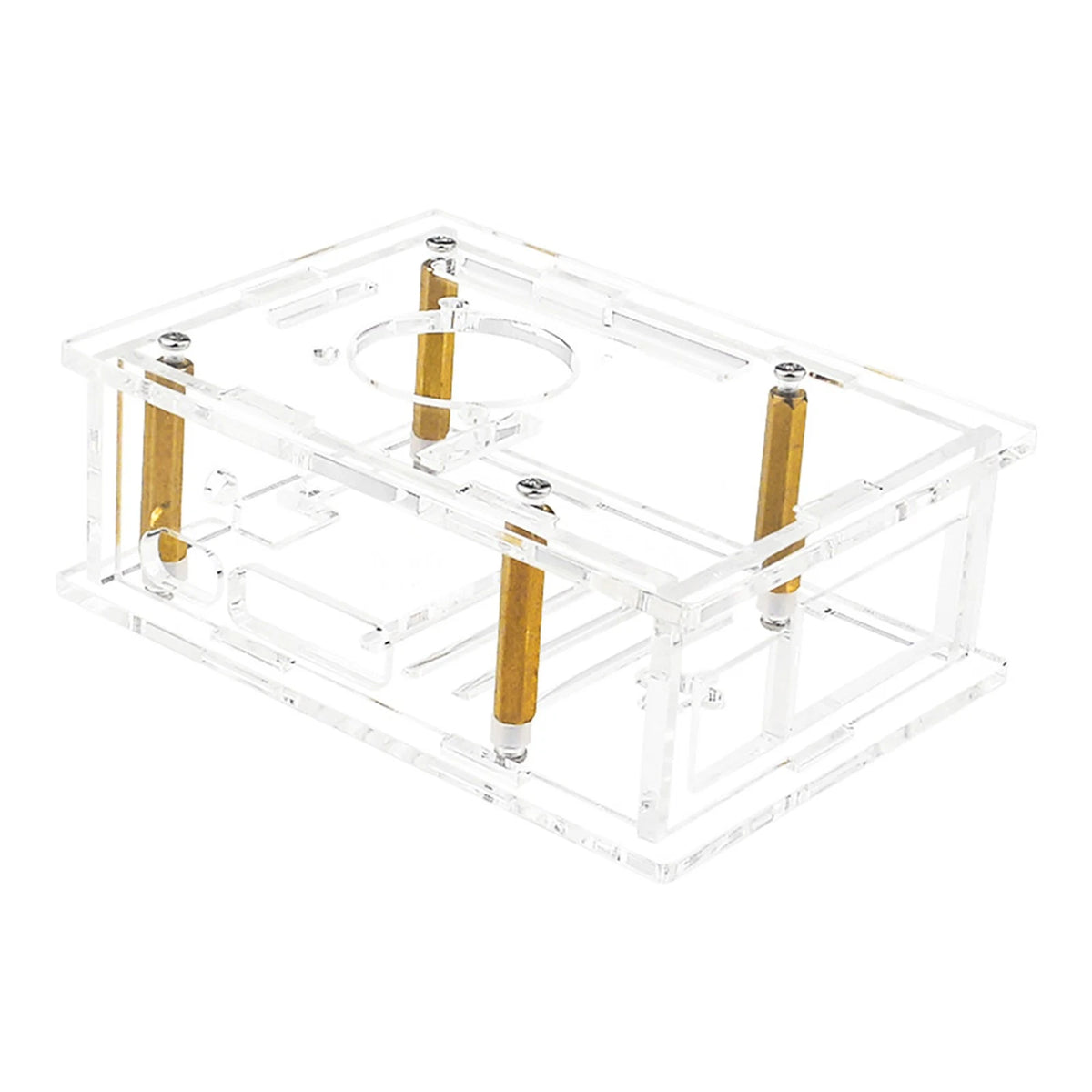 Acrylic Case with Heat Sink Cooling Fan for Raspberry Pi 5 (2023)