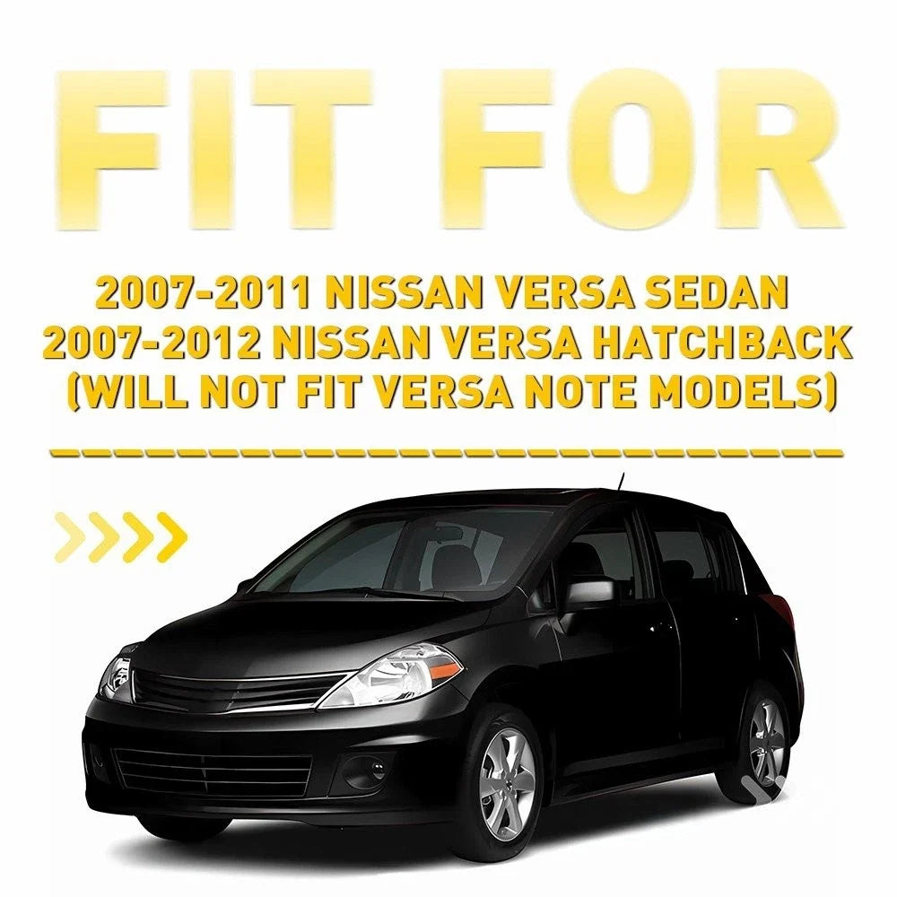 Outer Cowl Grille Cover Set for Nissan Versa (2007–2012) - 2 Pieces