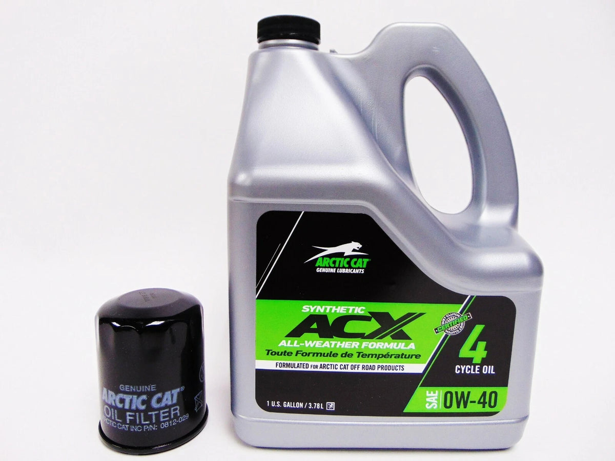 0W40 Synthetic Oil Change Kit for Arctic Cat ATV (1436-440, 2436-681, 2436-850)