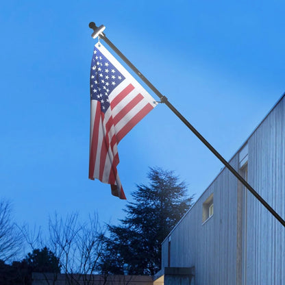 5FT Complete Flag Pole Kit with Solar Light & American Flag