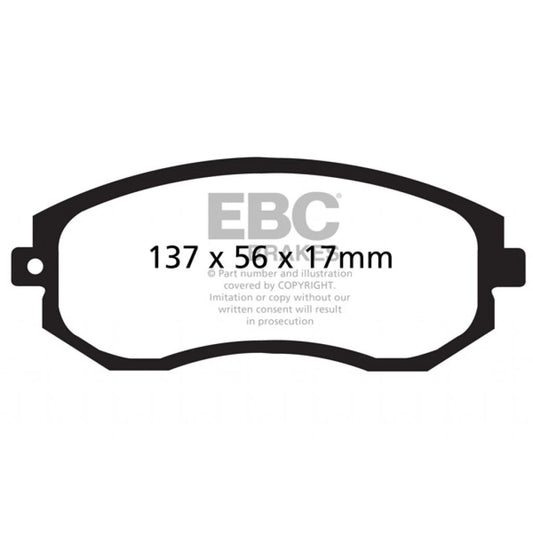 2 EBC Redstuff Front Brake Pads for Scion FR-S (2013–2016) TLX-ebcDP31884C-CL360A70