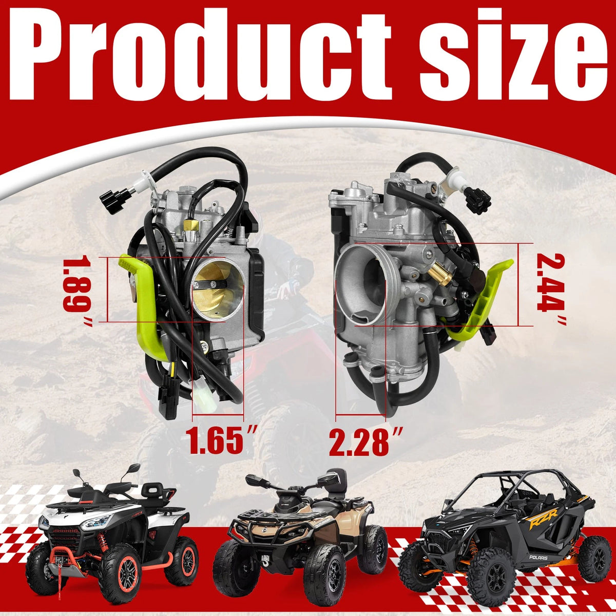 Carburetor Assembly 16100-HP1-673 for Honda TRX450R (2004–2005)