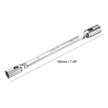 8mm x 10mm Flexible Head Socket Wrench for Automotive Use