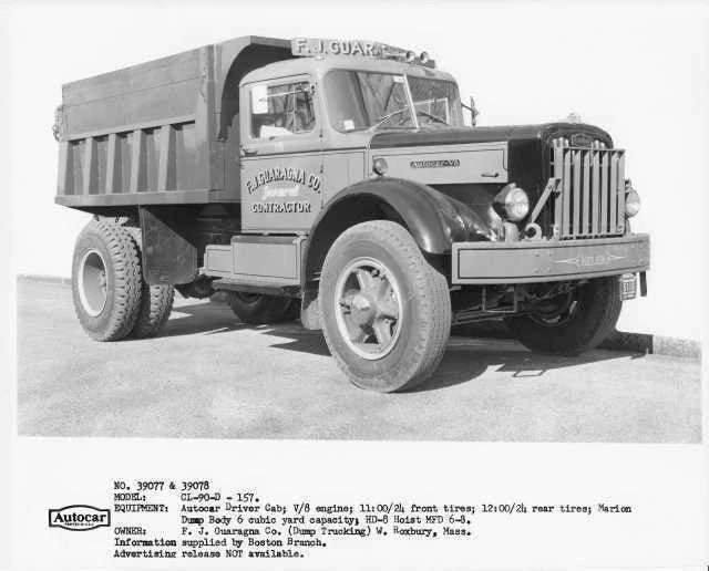 Press Photo for Autocar CL-90-D Dump Truck (1950–1955)