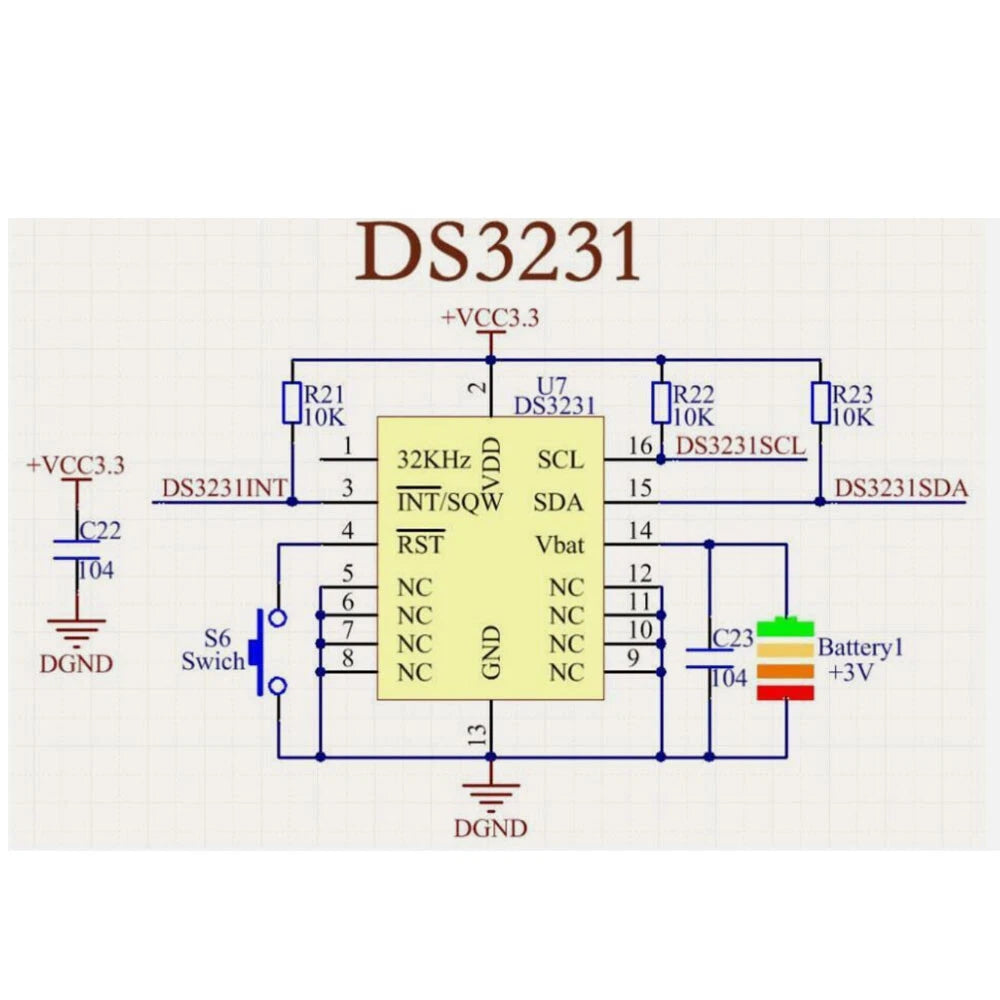 10X DS3231 Real Time Clock RTC Modules for Raspberry Pi Arduino (3.3V/5V)