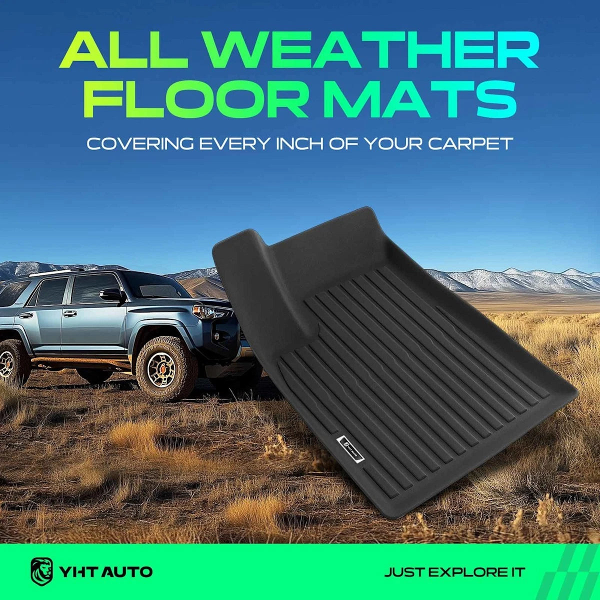 Set of 4 Floor Mats for Tesla X (2022–2024) 18108635, EV, Sport Utility