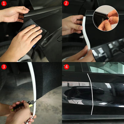 Car Door Edge Guards for Universal Fit (32.8ft) - White