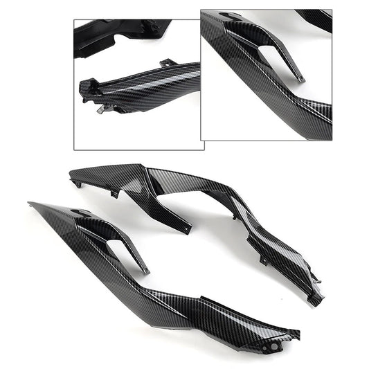 1 Pair Rear Side Tail Seat Fairing for Kawasaki ZX-6R 2019–2022 Carbon Fiber