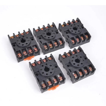 5pcs 8 Pins Power Timer Relay Socket Base for JTX-2C DH48S