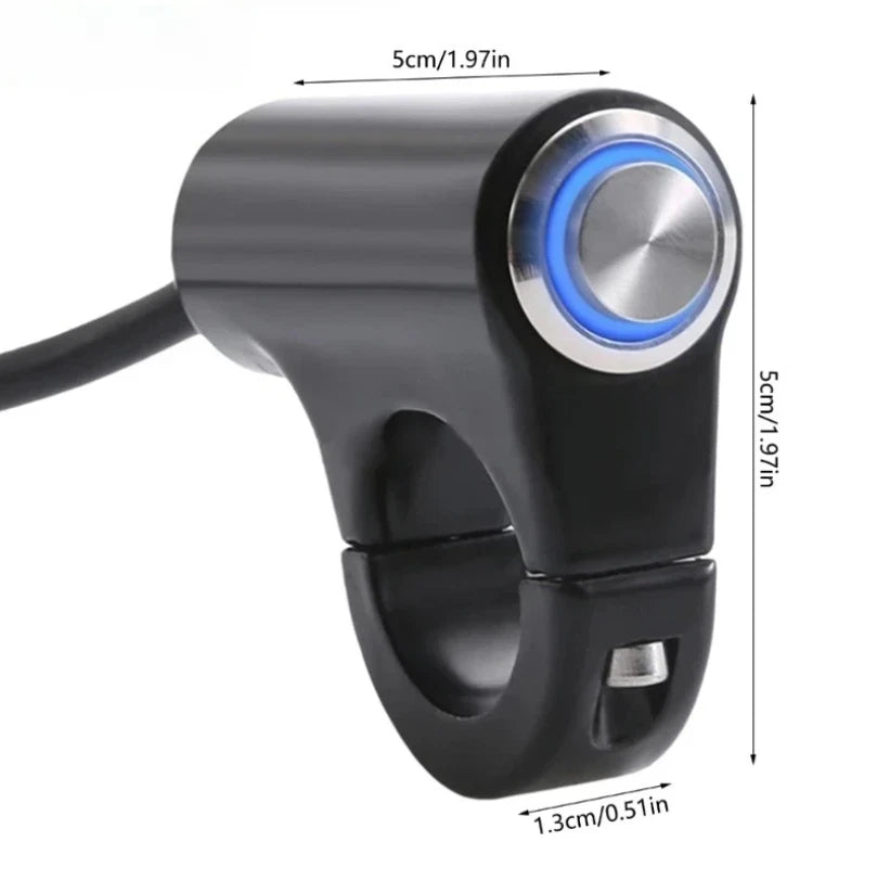 LED Spot Dual Flash Power Switch for Motorcycle