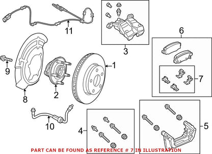 Disc Brake Hardware Kit for Chrysler 2500 Ram (68159523AC)