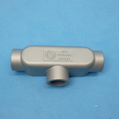 3/4" Aluminum Tee Conduit Body for Appleton T75A Form 85 Type T