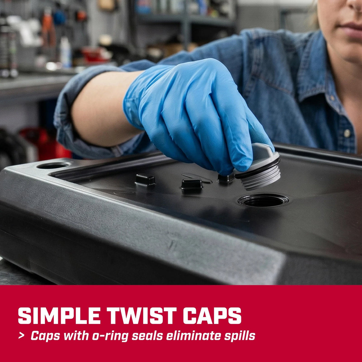 12Qt Low-Profile Oil Drain Pan for Mess-Free Changes