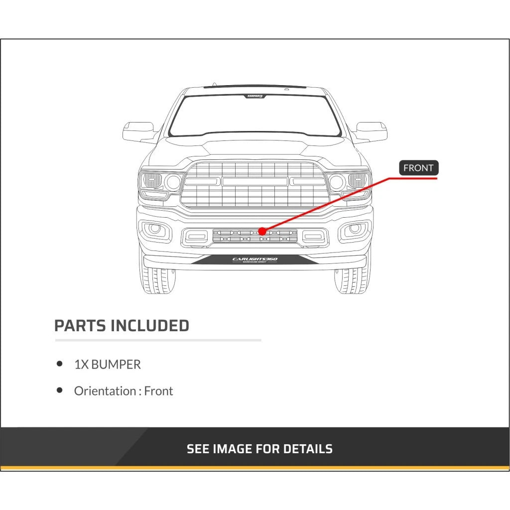 Front Bumper for Ram 2500/3500 (2011–2018) CH1002389, CLX-M0-USA-REPD010108-CL360A71