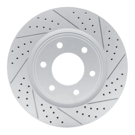 Drilled and Slotted Brake Rotor for Nissan Armada (2007–2015) ALX-PAU-DF-830-68016R-CLA5