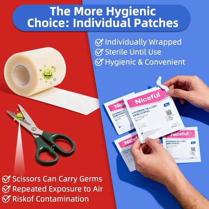 20 Count Hydrocolloid Bandages 2" x 2" Wound Dressing