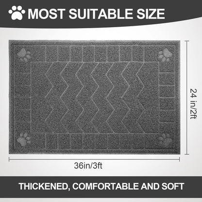 XL Large Cat Litter Box Mat Pad for Easy Cleaning