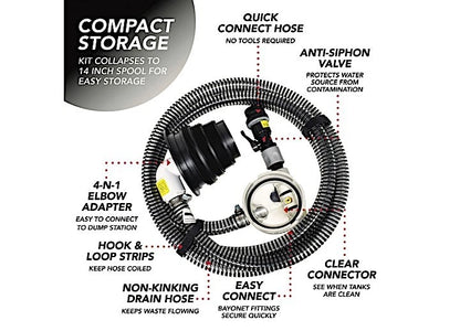 Valterra SS01 RV SewerSolution Macerator Kit for RV (2010–2023)