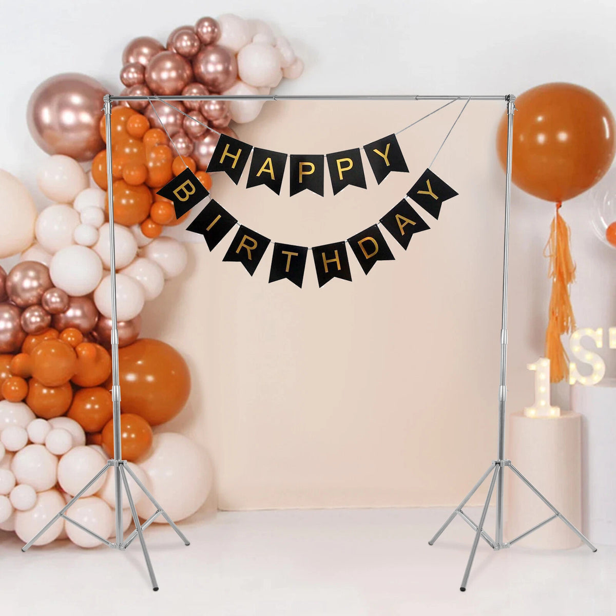 Adjustable Length Backdrop Support Stand for Photo Video Studio